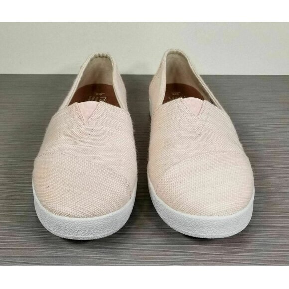 Toms Coated Bloom Slubby Cotton Canvas Avalon Sneaker, Womens Size 11 - Picture 2 of 9